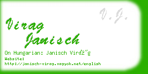 virag janisch business card
